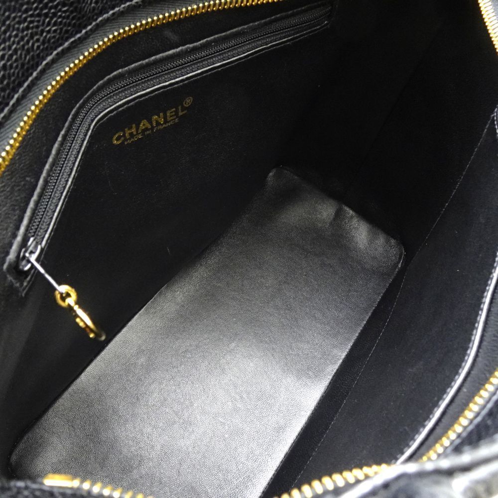 Chanel Reprint Tote Bag Caviar Skin Black - Picture 6 of 7